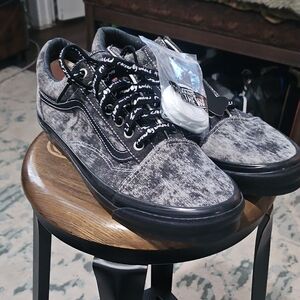 Vans Black and Gray Textured Sneakers